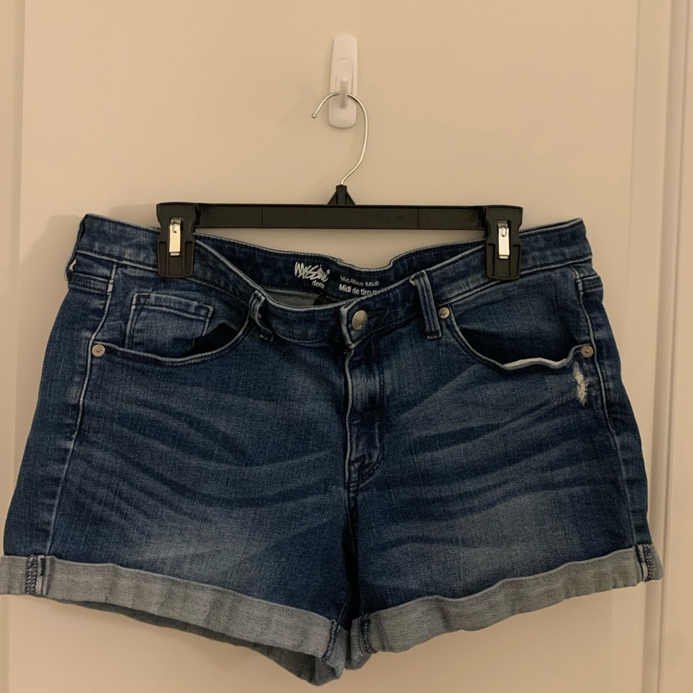 Mossimo Mid Rise Denim Shorts